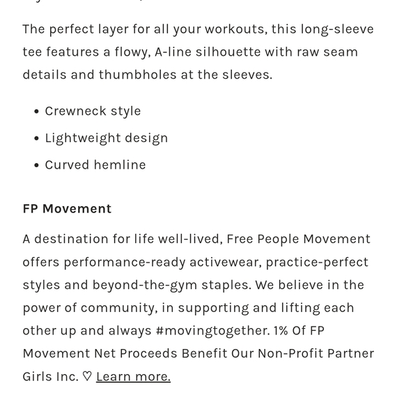 Free People Tempo Long-sleeve Tee In Coral Sun. - Picture 5 of 6